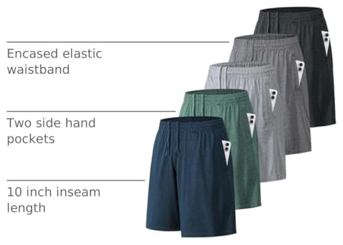Image of BALENNZ Mens Athletic Shorts with Pockets Quick Dry Workout Shorts Men