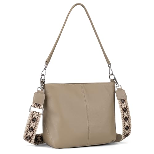 befen Genuine Leather Crossbody Hobo Bag