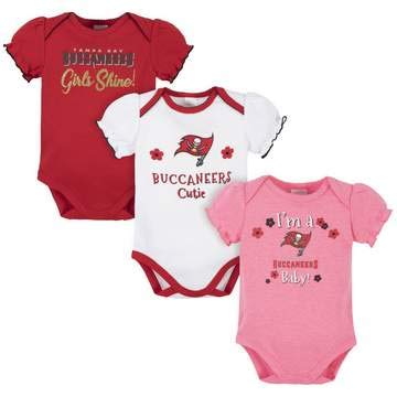Image of NFL baby-girls 3 Pack Short Sleeve Bodysuit