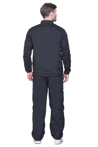 Image of Track Suit for Men | Regular Fit | Sports Wear | Winter Wear | Moisture Wicking | Men's Tracksuit Nylon Zip Closure Regular Fit with 2 Side Zipper Pockets Stand Collar Track Suit For Men