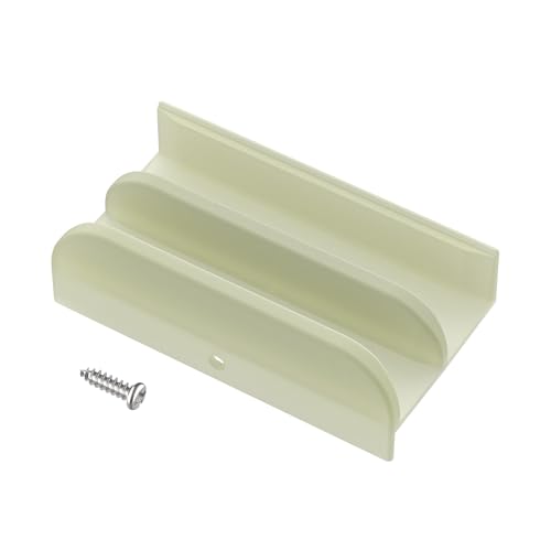 Shuisen M6219 Shower Door Bottom Guide & 1/2 in Channels Fits for Sliding(top Hung) Shower Door(tub Enclosure) Systems, Glass Shower Door Track Guide, Shower Door Replacement Parts