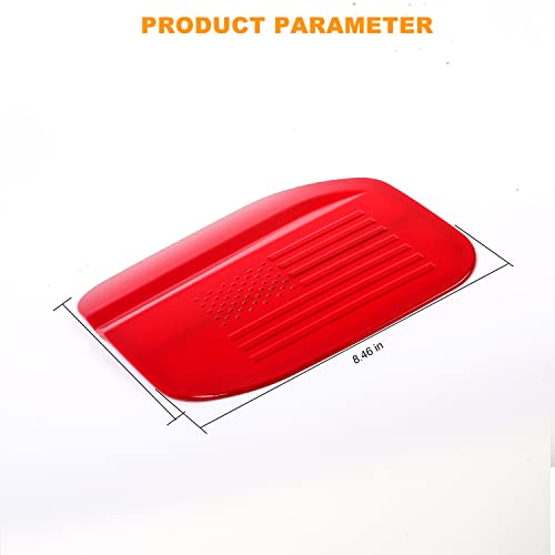 Razpoy For Bronco Gas Cap Cover Fuel Filler Gas Tank Door Trim Cover Exterior Accessories For Ford Bronco 2021 2022, Abs Plastic (Usa Flag Red) #TOP5