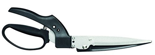 Foto von Fiskars Rasenkantenschere GS40, Einstellbarer Schneidewinkel (180°), Länge: 35,5 cm, Stahl/Kunststoff, Schwarz/Orange, SmartFit, 1023632
