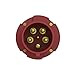 Price comparison product image ABB 463P6 Industrial Plug & Socket IP44 Waterproof, 5 Pin, Red, 63 Amp (ABB2CMA166764R1000)
