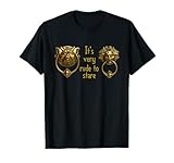 It's Very Rude To Stare Labyrinth Knockers Gift T-Shirt