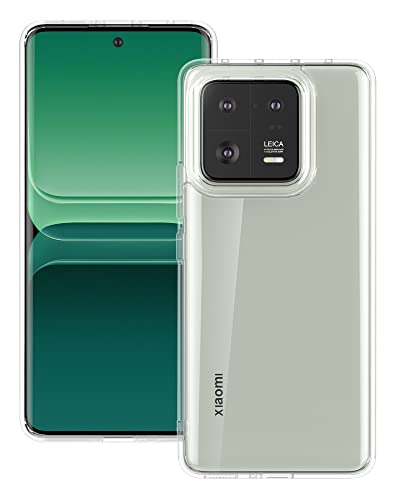 Eastcoo Clear Case for Xiaomi 13 Pro Case, [Hard PC Back + Soft TPU Bumper] [Anti-Yellowing] [Support Wireless Charging] Slim Fit Shockproof Protective Transparent Case Cover for Xiaomi 13 Pro, Clear