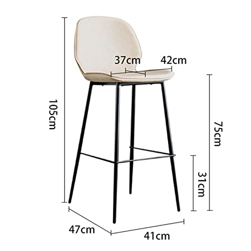 Jhkzudg Soft Pu Leather Seat Bar Chairs Set Of 2,Kitchen Island Stools Bar Stools,Breakfast Counter Kitchen Chairs With Metal Legs,For Kitchen Dining Chairs/Bistro Stools,Green #TOP6