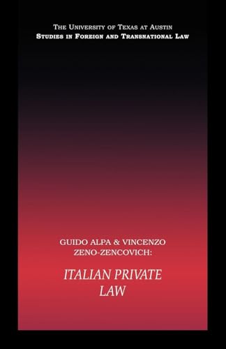 Italian Private Law (UT Austin Studies in Foreign and Transnational Law)