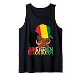 juneteenth queen 1865 - bandiera afroamericana della storia nera canotta