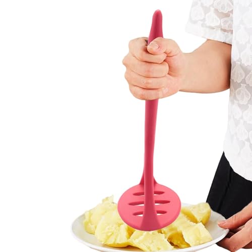 Kartoffelstampfer für Püree | Obstpresse für die Küche aus Silikon – robuste Obstpresse, Kartoffelstampfer, Küchenwerkzeug, Lebensmittelstampfer, einfach zu bedienen,...