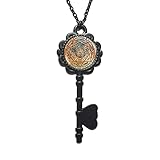 LWRYZAW Arch Angel Key Necklace, Seven Archangel Pendant Protection Amulet, God Archangel Michael & Gabriel Sigils, M16