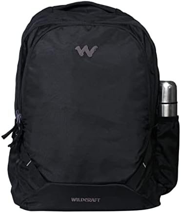 Wildcraft Alpha Casual Standard Backpack With 3 Compartments 45L (12956) (Black) (Large Size)