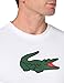 Lacoste Men's Ultra Dry XXL Logo T-Shirt, White/Green/White, Large