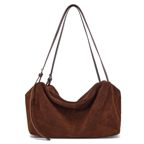 Sac en daim marron : finis les sacs rigides, optez pour le cuir souple de tous les jours