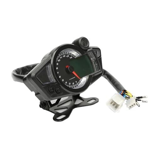 Tachymètre moto 14000 TR/Min avec compteur de vitesse universel 12V