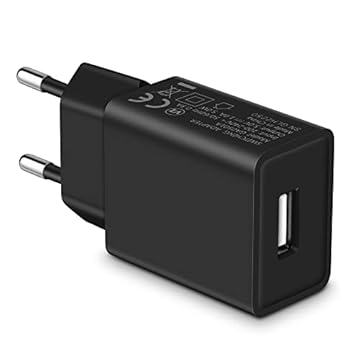 MatauMahi Caricatore USB 5V1A (Nero), Presa USB da 5W, Alimentatore USB, Spina Adattatore, Caricabatterie per Telefoni Cellulari, Tablet, Powerbank, Cuffie Bluetooth e Altro Ancora