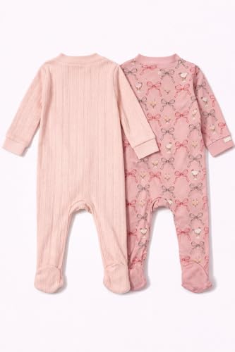 Image of TuddyBuddy Baby Girl's Cotton Printed Full Sleeves Sleepsuit /Footed Rompers for Baby Girl