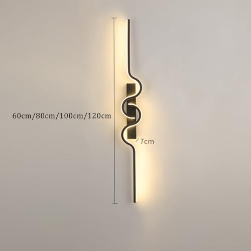 Lámparas de pared minimalista interior regulable con mando para sala de estar 3