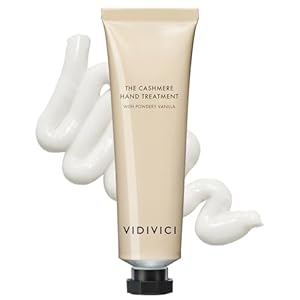 VIDIVICI The Cashmere Hand Treatment Powdery Vanilla – Hand Cream Enriched with Shea Butter for Deep Hydration – Citrus, Bergamot and Woody Scent- Scented Had Butter for Dry and Cracked Hands, 1.69oz.