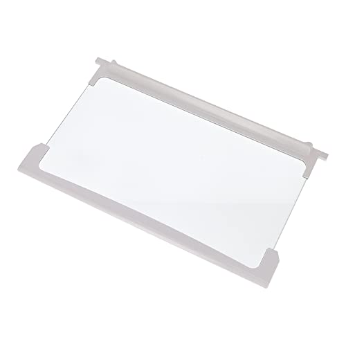 sparefixd Estante de cristal para frigorífico y congelador y bordes blancos para adaptarse a ZANUSSI
