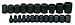 Williams MS-4-23RC 23-Piece 1/2-Inch Drive Metric Shallow 6 Point Impact Socket Set
