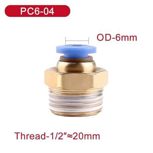 Evite pérdidas de aire con conectores neumáticos PC 6mm rosca M5 2