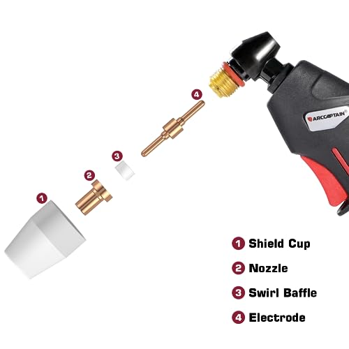 ARCCAPTAIN 110PCS PT31 Plasma Cutting Consumables Fit CUT-45 CUT-50 CT-312 with Plasma Cutter Torch PT-31 JG-40 LG-40 by ARCCAPTAIN - Image 3