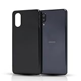 AQUOS sense3 plus au SHV46 ケース マットブラック【携帯便利 ストラップホール付き】楽天モバイル SH-RM11 カバー 超薄型 軽量 擦り傷防止 落下防止 滑り止め TPUケース 指紋防止 ワイヤレス充電対応