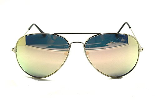 Preisvergleich Produktbild RetroUV® Premium voll verspiegelte Aviator Sonnenbrille Classic Metallrahmen Uv400