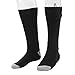 Flbirret 1 Pair Heated Socks - 3 Heat Settings - Warm Winter Socks for Hiking Skiing - Electric Thermosocks for Men Women - Washable and Reusable - Soft and Comfortable - Battery Included(Black)