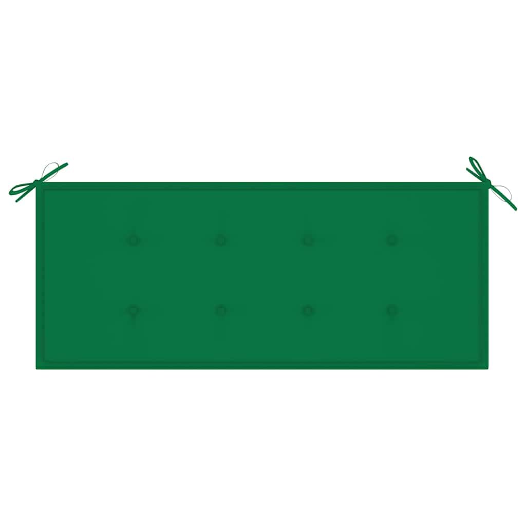 Ławka ogrodowa z nakładką, 120 cm, bambusowa, odporna na warunki atmosferyczne, ławka do siedzenia, do ogrodu, na taras, balkon, werandę, wytrzymała, stabilna dwuosobowa ławka do siedzenia z