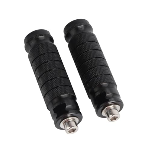 Repose-pieds arrière de moto antidérapants avec support universel en aluminium renforcé