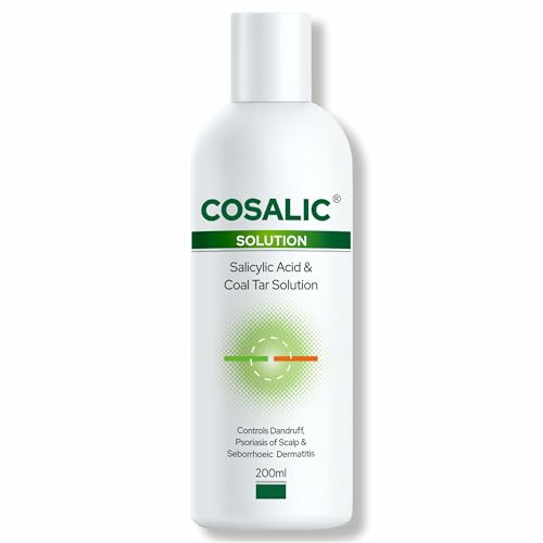 Image of Salve Cosalic Anti-Dandruff Shampoo - 200ml with Coal Tar & Salicylic Acid Shampoo | Gentle Scalp Care for Dry, Itchy, Flaky Scalp