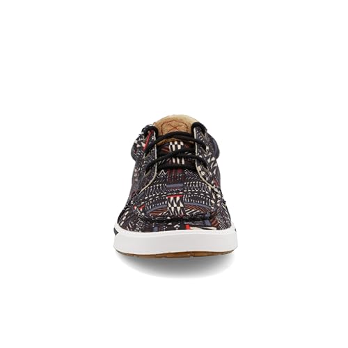 Image of Twisted X Women's Kicks Lace Southwestern Sneaker Moc Toe - WCA0056 8 1 /2 M US Black