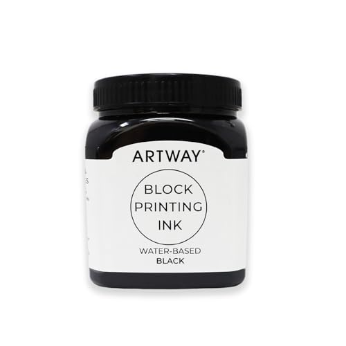 Artway Tinta de Impresión en Bloque - 250ml - Negro - Ideal para Relieve, Block y Impresión en Linóleo