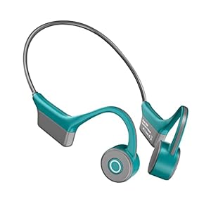 WANFEI Bluetooth 5.0 draadloze bone conduction hoofdtelefoon, open ear sport-hoofdtelefoon, draadloze hoofdtelefoon, met microfoon voor sport, luisteren en fietsen, hardlopen