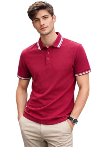 Image of TAGAS Mens Polo T-Shirt || Men's Color Polo Tshirt | Short Sleeve Casual Pullover with Collar |Casual Wear for Men | Mens Regular FIT T-Shirts