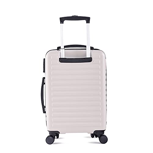 Image of Assembly Hard Shell Cabin Luggage 55 cms - Premium Polycarbonate Trolley Bag -20 Inches - Lightweight Cabin Bag for Flight -Desert Ivory