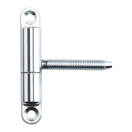 SOTECH cerniera per porte Cerniera a forare 15 x 83 mm con perno M8 x 47 mm Cerniera a vite per porte interne da avvitare/forare (acciaio zincato)