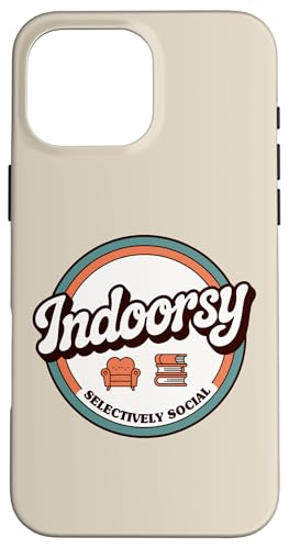 Indoorsy Selectively Social �r���e�[�W ���Љ�I �����I �X�}�z�P�[�X iPhone 16 Pro Max �p