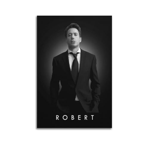 CZJHUDSU Póster decorativo de Robert Downey Jr. Actor 1 póster decorativo de lienzo para pared e impresión artística moderna para decoración de dormitorio familiar, 40 x 60 cm