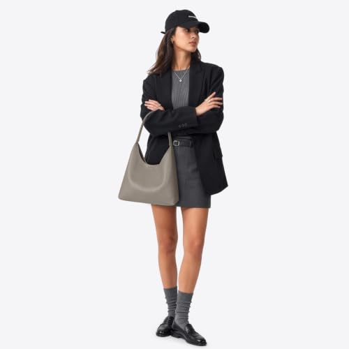 Image of Hobo Bags for Women, Small Slouchy Hobo Purse, Soft Vegan Leather Shoulder Bag Trendy Everyday Tote Handbag, 11'' (28cm)