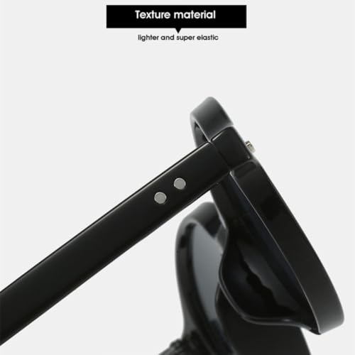 Lunettes de soleil rétro ovales rivets accessoires de mode mixtes - 5