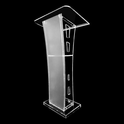 Púlpitos para iglesias de plexiglás transparente y podio portátil para conferencias 2