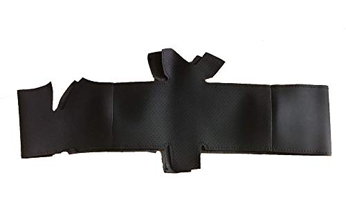 Eiseng DIY Steering Wheel Cover for 2010 2011 2012 2013 2014 2015 Toyota Prius Hatchback/for 2012-2019 Prius C/for 2012-2017 Prius V Wagon Plug-in Black Microfiber Leather Interior Accessories