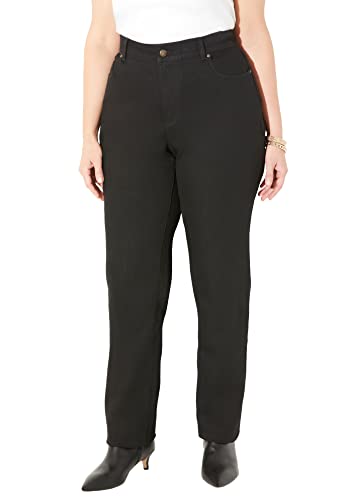 Catherines Women's Plus Size Petite Right Fit Curvy Jean - 22 WP, Black