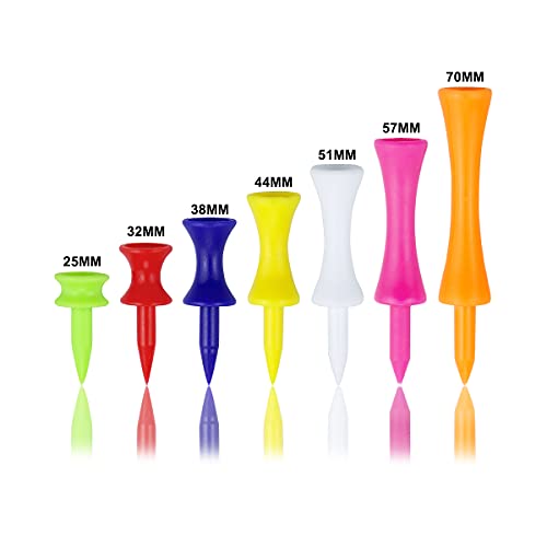 Zivisk-tee-de-Golf-Plastico-100-Piezas-Amarillo-44mm