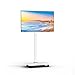 NearHub テレビスタンド モニタースタンド テレビカート tv stand キャスター付き 静音 ロック機能 26-70型対応 VESA規格 大型テレビに対応 高さ角度調整可能 ケーブル管理 安定性 鉄製 会議室 教室 オフェス 自宅用 ホワイト TC30-W-JP