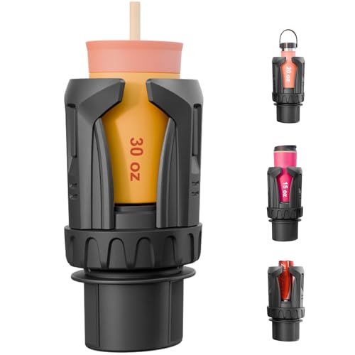 Automatic Car Cup Holder Expander, Large Water Bottles Holder for Yeti, Hydro Flask, Nalgene, Stanley, Owala 24/32/45/50 oz Travel Tumbler & Mug, Adjustable Car Cup Insert Accessories (CH03G, 1PACK)