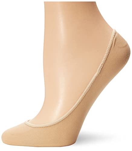 HUE Women's Low Cut Shade Match Liner Sock With Heel Gel Tab